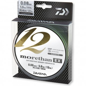 Шнур DAIWA Morethan 12BEX+Si 0,18мм 135м LG Шнур DAIWA Morethan 12BEX+Si 0,18мм 135м LG